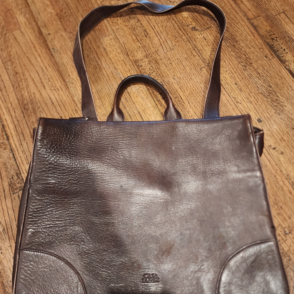 Casa Lopez Brown Leather Briefcase